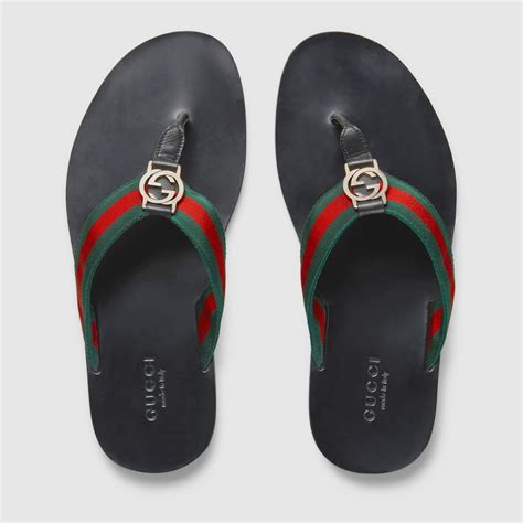 men's vintage gucci thong sandals croc|Slides & Sandals for Men .